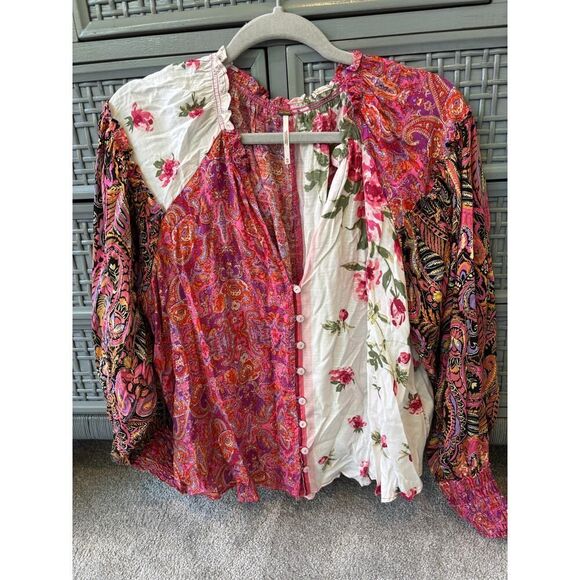 NWOT Free People Gemini Blouse XS, $128 E6 - Picture 4 of 12
